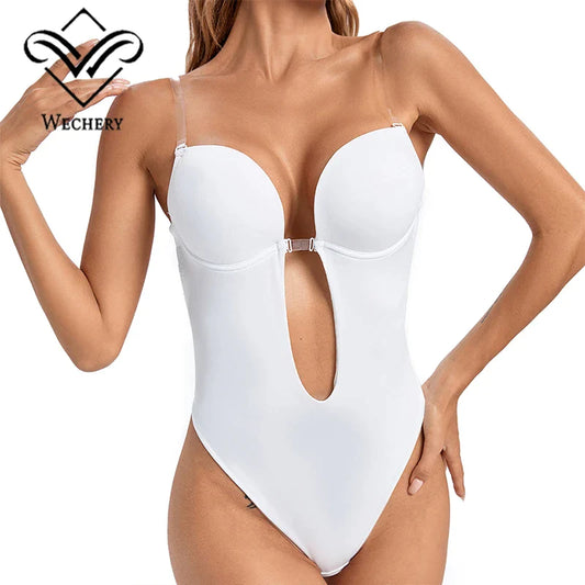 Body Shaper with Transparent Straps